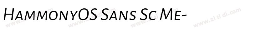 HammonyOS Sans Sc Me字体转换